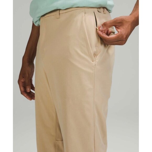 Lululemon Mens Commission Pant Slim Warpstreme Size 32 Beige - Picture 3 of 11